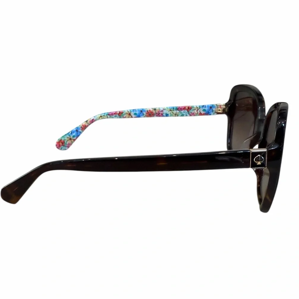 Kate Spade Fun Classy Tortoise Shell Sunglasses with Colorful Floral Arms‎